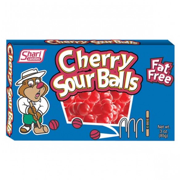 Shari Candies Cherry Sour Balls Theater Box