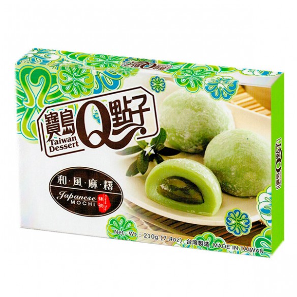 Taiwan Dessert Q He Fong Green Tea Mochi Rice Cake