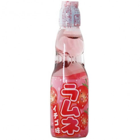 Hatakosen Strawberry Ramune Soda 200 ml
