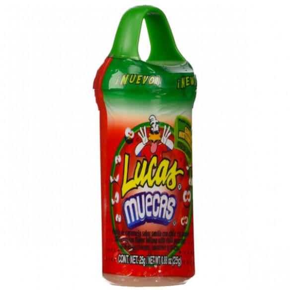 Lucas Muecas Watermelon Flavor Lollipop Chili Powder