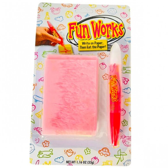 Fun Works Write On Paper Then Eat The Paper