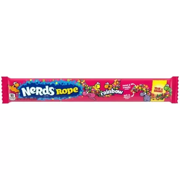 NERDS Rope Candy Rainbow Crunchy & Gummy