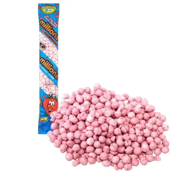 Millions Strawberry Strawberry Flavour Chewy Sweets Candy