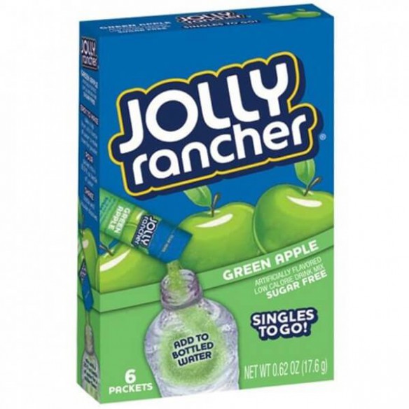 Jolly Rancher Green Apple Singles to Go 6 Pack - 17.6 g