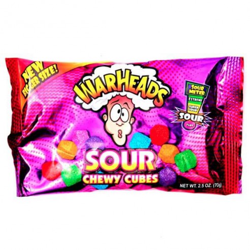 Warheads Sour Chewy Cubes 70 g