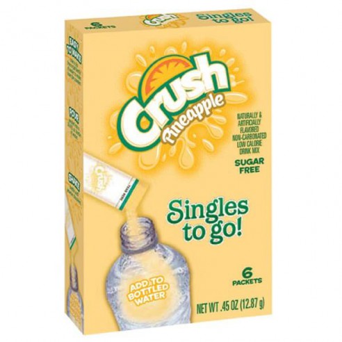 Crush Pineapple Singles to Go 6 Pack - 12.8 g