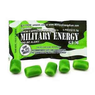 Military Spearmint Energy Gum 13 g 2