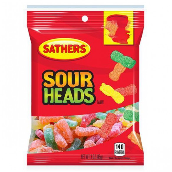 Sathers Sour Heads 85 g