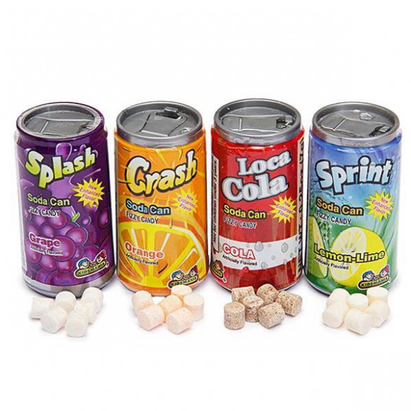 Soda Can Fizzy Candy 6 Pack - 42 g