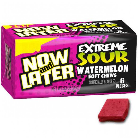 Now & Later EXTREME SOUR Watermelon 26 g