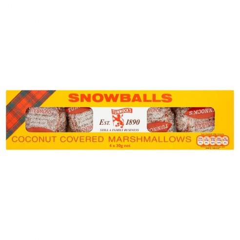 Tunnock's Snowballs 4 x 30 g