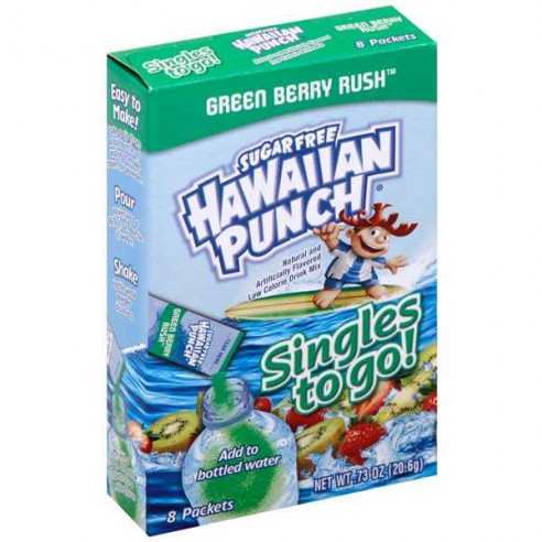 Hawaiian Punch Green Berry Rush Singles to Go 8 Pack - 20.6 g