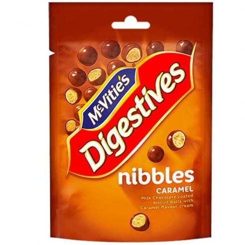 McVitie's Nibbles Caramel Digestives Bites 120 g