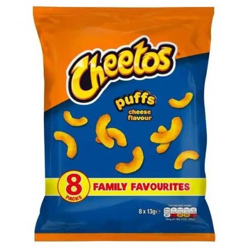 Cheetos Puffs Cheese Flavour 8 Pack - 104 g