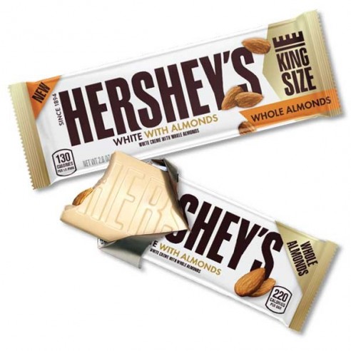 HERSHEY'S White Whole Almonds King Size 73 g