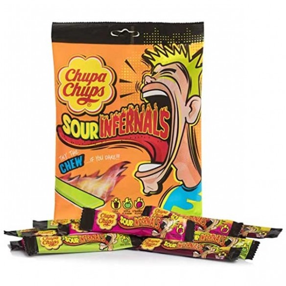 Chupa Chups Sour Infernals Chew 120 g